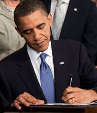 obama signing