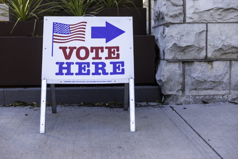 Vote_Here_sign_in_Minneapolis,_Minnesota_(50563905866) - JURIST - News