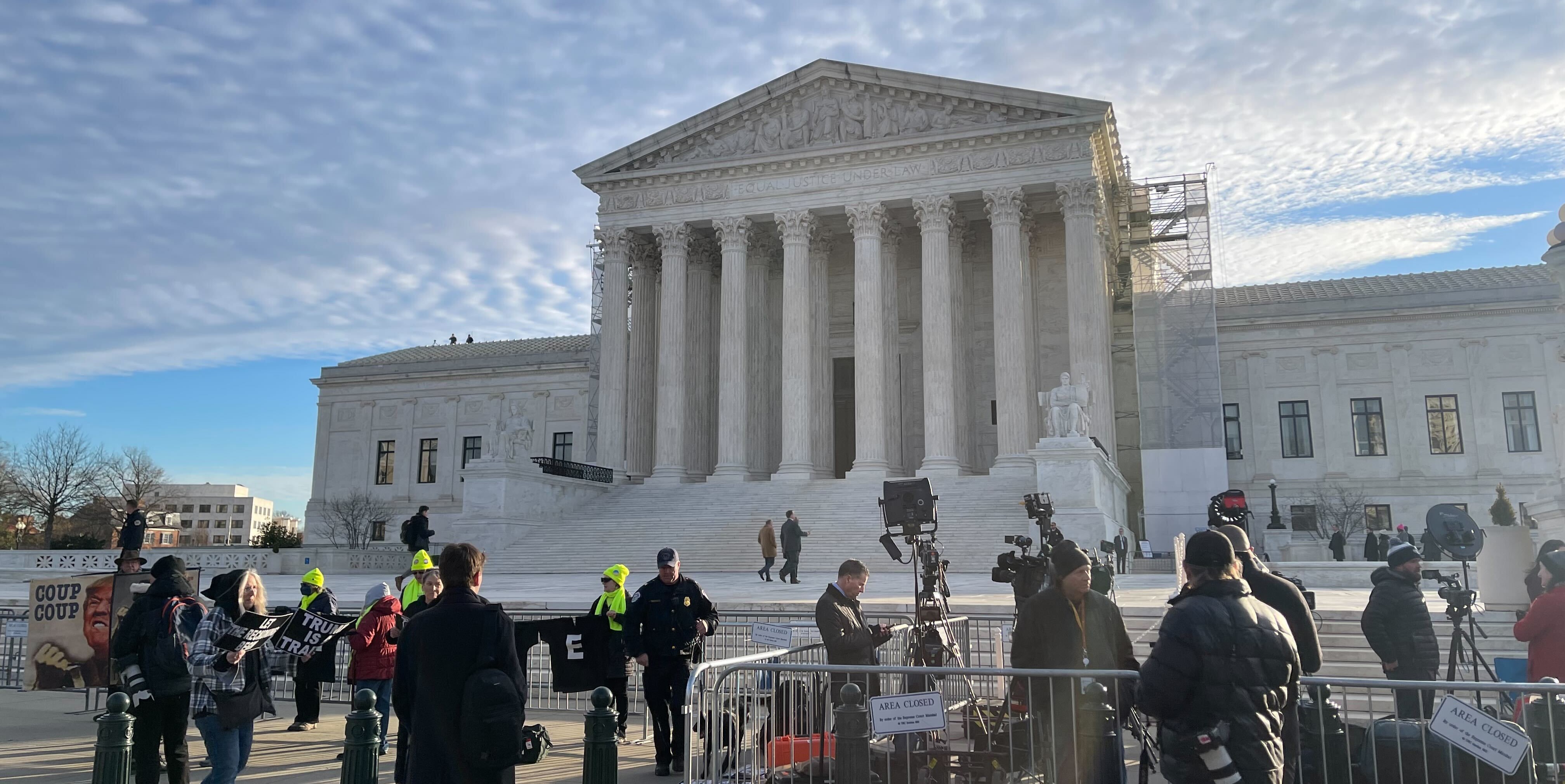 US Supreme Court concludes hearing arguments over Colorado decision disqualifying Trump from state primary ballot