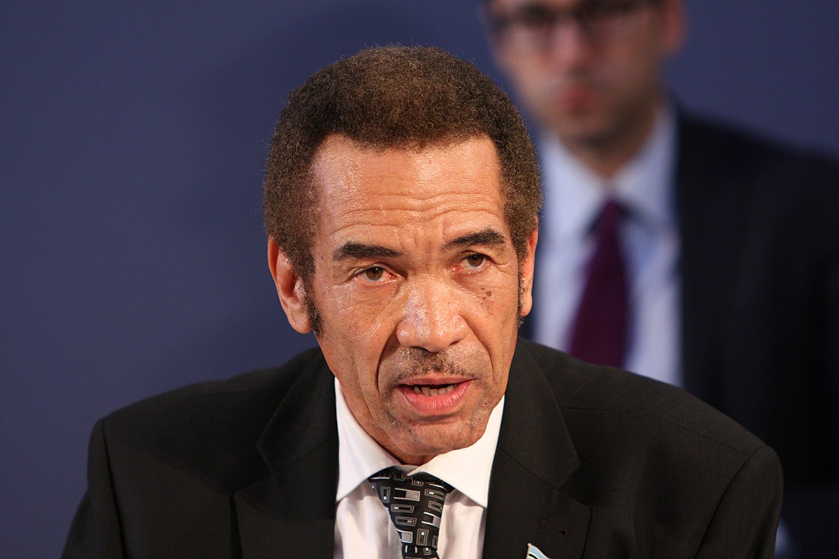 Botswana ex-president Khama on trial after returning from 3-year exile